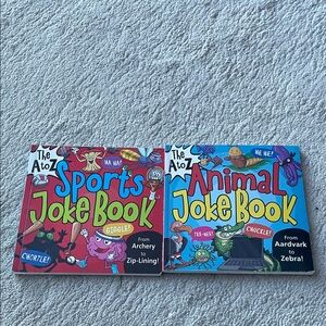 A to Z Joke Book Set for Kids - Red and Blue